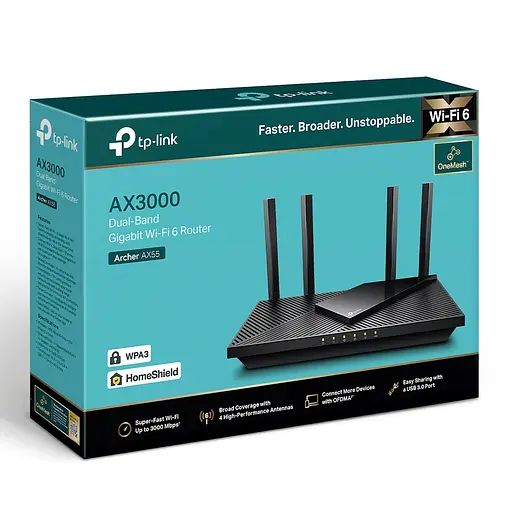 Маршрутизатор бездротовий TP-Link Archer AX55 - фото 5