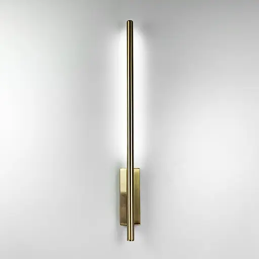 Латунне лінійне бра з прямокутною основою Line F Арт. C21AB - фото 7