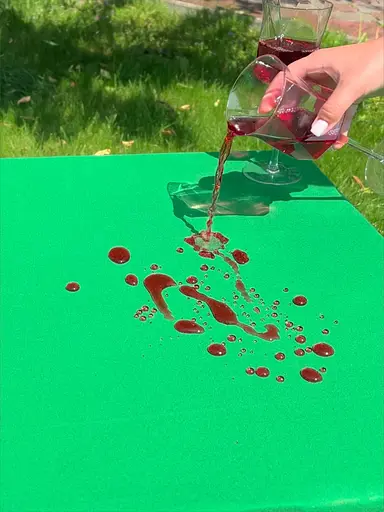 Водоотталкивающая cкатерть Зеленый однотон 260х180 см - фото 2