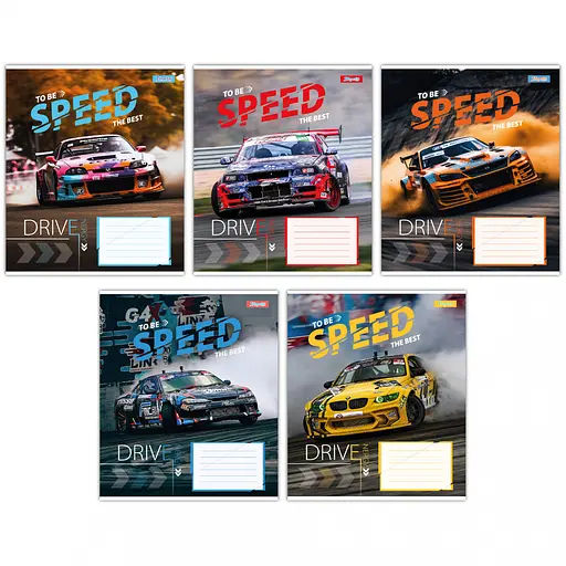 Зошити учнівські 18 аркушів лінія 1B Speed the best, 25 шт. в упаковці