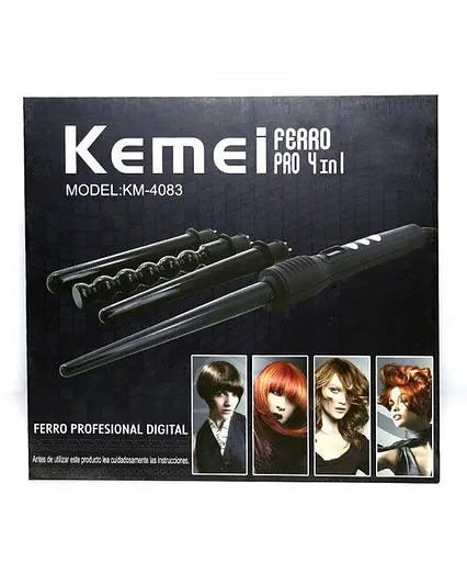Плойка 4 в 1 стайлер для волосся Kemei Km 4083 - фото 4