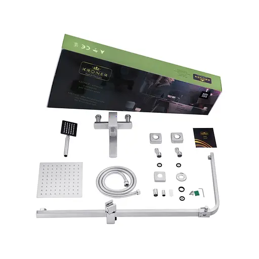 Душевая система Kroner KRP Edelstahl Kubus - ESG063 (CV022978) - фото 4