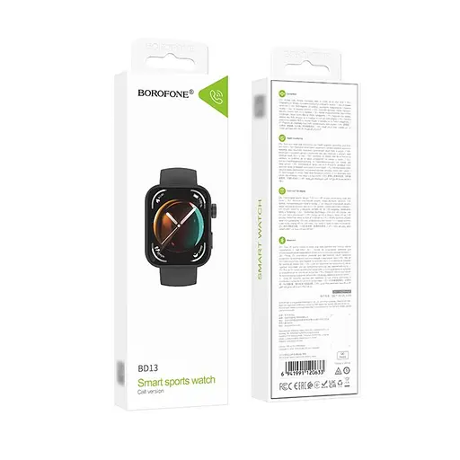 Смарт годинник Borofone BD13 з функцією дзвінка чорний - фото 5