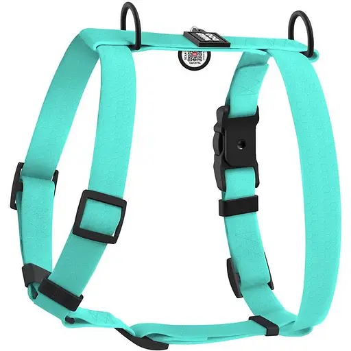 Шлейка для собак Waudog Magnet водостойкая анатомическая Н-образная с QR-паспортом, магнитная пряжка-фастекс, М