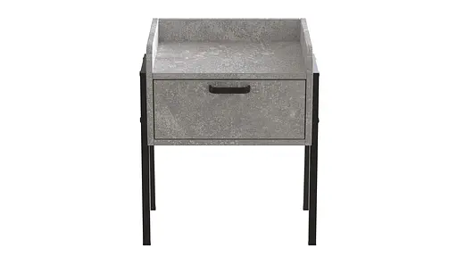 Тумба модульна Ferrum-decor Бетті 540x450x320 метал Чорний ДСП Бетон 16 мм (FRD-105497) - фото 2