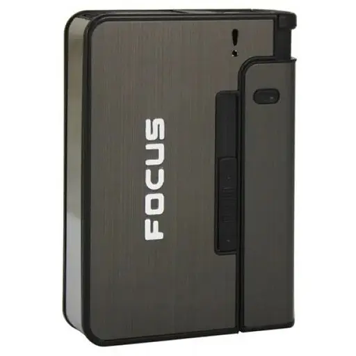 Портсигар на 10 сигарет із викидом сигарет Focus Lavida XT-4937 Black (do252)