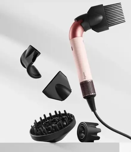 Профессиональный фен для укладки волос HD18 Supersonic Professional Hair Dryer Straight современный фен Г-образный 1700 Вт - фото 3
