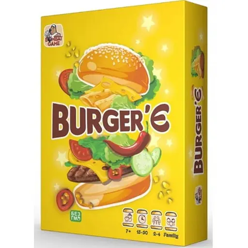Настільна гра Bombat Game Бургер'є (Burger'Є) (укр.) (0041) - фото 1