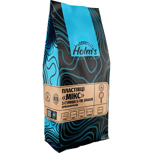 Пластівці Holm's light food Мікс дрібнозернові з суміші 5-ти злаків 500 г