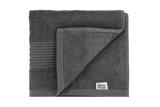 Набор полотенец махровых Ardesto Lotus 50х90 см 70х140 см 2 шт. 100% хлопок темно-серый (ART2357MC)  - фото 4