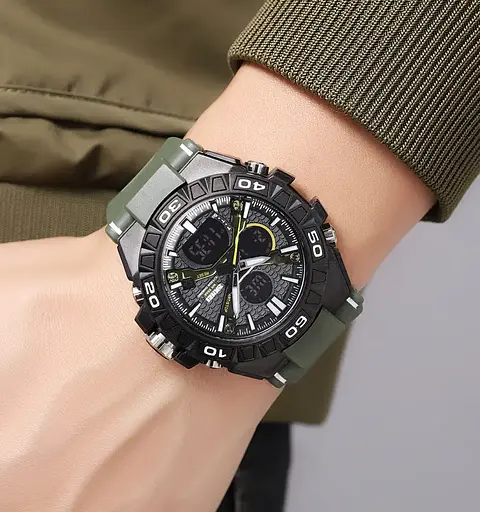 Годинник чоловічий наручний спортивний Skmei 2220 (Зелений) - фото 6