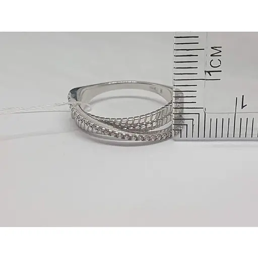 Срібне кільце Імперія золота з фіанітами. КВ1949С 17 - фото 5