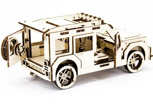 Дерев'яний конструктор Мерседес 105 деталей - фото 5