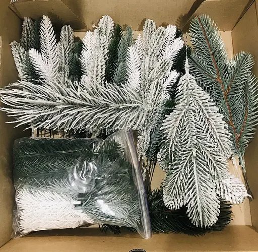 Набір хвойних литих гілочок Hvoya Decor Box (84 елементи) - фото 11