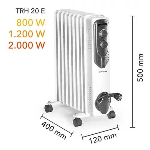 Масляний обігрівач Trotec TRH 20 E - фото 2