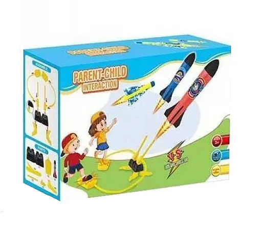Запускалка механическая 55802 A-1, 6 мягких ракет,трубка, в коробке (6965312410043) - фото 1