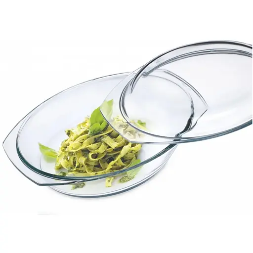 Утятница Rocco Simax из термостойкого стекла 3 л с крышкой 1.4 л