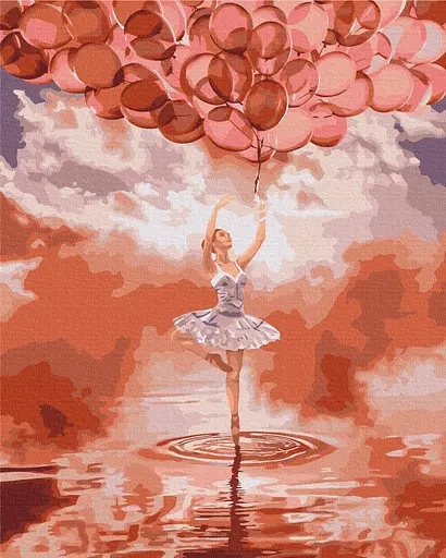 Картина по номерам на подрамнике Brushme Балерина на западе