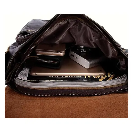 Чоловіча шкіряна сумка через плече Bexhill 29х34х6 см sum0025718 - фото 2