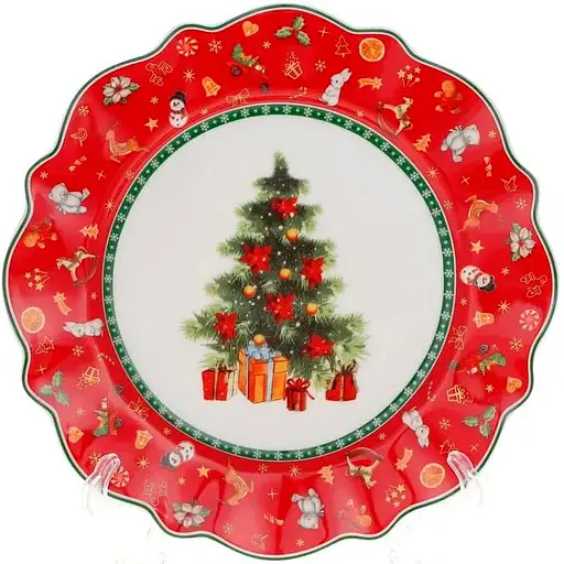 Тарелка десертная BonaDi Праздничный флер фарфоровая 20.5 см (498-291)