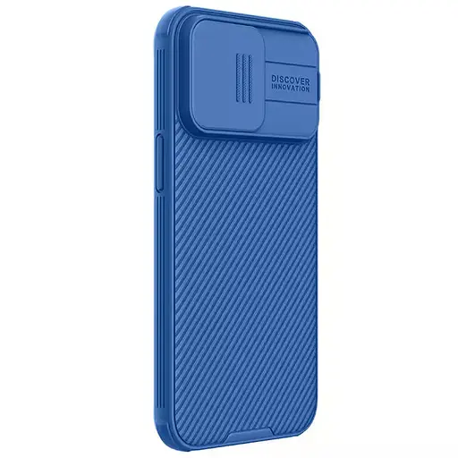Карбонова накладка Nillkin CamShield Pro Magnetic для Apple iPhone 15 Pro Max 6.7 Blue - фото 3