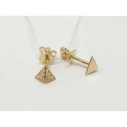 Золоті сережки-пуссети Імперія золота з фіанітами. СП1139И - фото 2