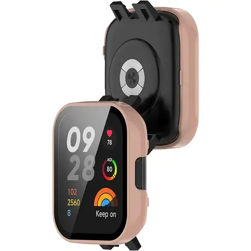 Чехол-накладка DK Пластик Gloss Glass Full Cover для Xiaomi Redmi Watch 3 (pink) - фото 2