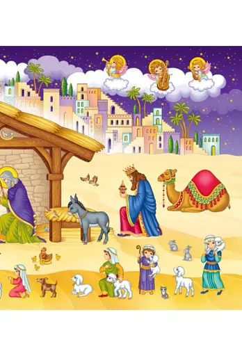 Різдвяна шопка з наліпками + розмальовки - фото 5