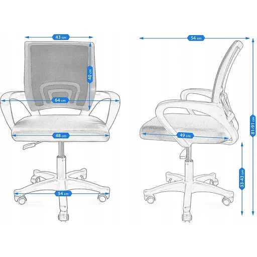 Офисное кресло Jumi Smart черный - фото 8