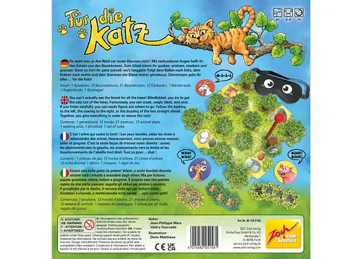 Настольная игра Zoch Услышь кота (Fur die Katz) (англ.) (601105158) - фото 5