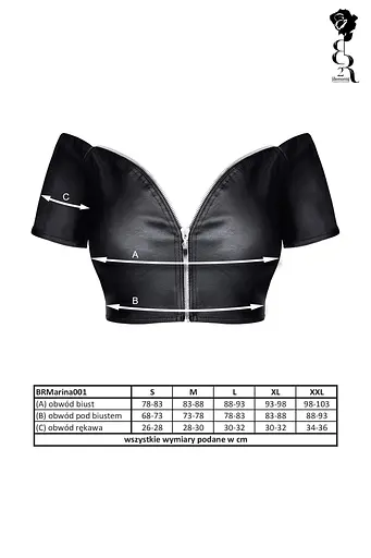 Топ Demoniq BRMARINA001 M (черный) - фото 14