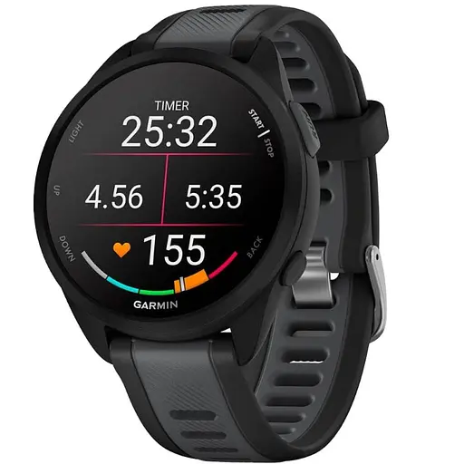Смарт-годинник Garmin Forerunner 165 Music Black/Slate Gray (010-02863-30/B0)