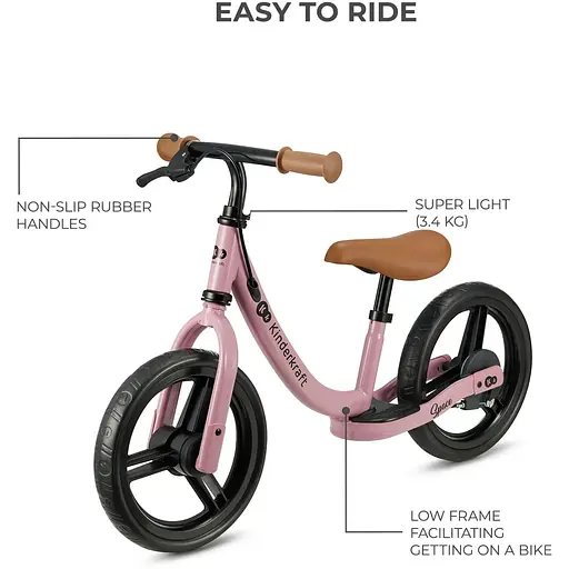 Беговел Kinderkraft Space Dark Pink (KRSPAC23PNK0000) - фото 5