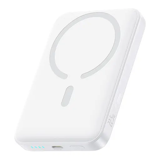 Внешний MagSafe аккумулятор Baseus EnerFill FM11 Ultra-Mini Power Bank 10000mAh 22.5W White - фото 2