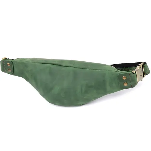 Містка бананка для чоловіків з натуральної вінтажної шкіри SHVIGEL 29х11х4,5 см sum0027467 - фото 2