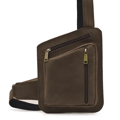 Шкіряна чоловіча нагрудна сумка TARWA nsa0001234 - фото 1