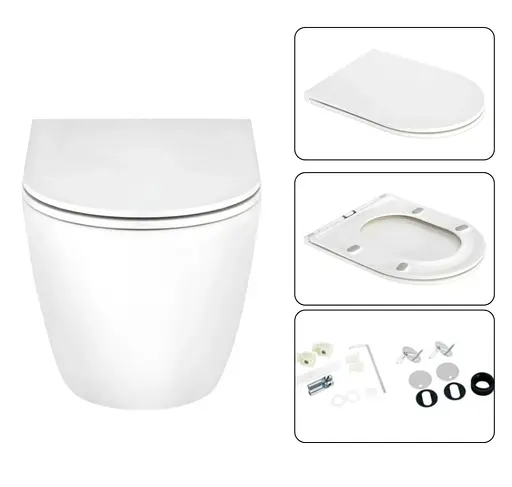 Набір Q-tap Nest 4 в 1 підвісний унітаз Scorpio Ultra Quiet 520x365x365 + комплект інсталяції QT1433053EUQW45165 - фото 6