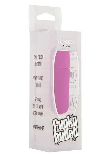 Вібратор для клітора Toy Joy Funky Bullet 5 см фуксія - фото 2