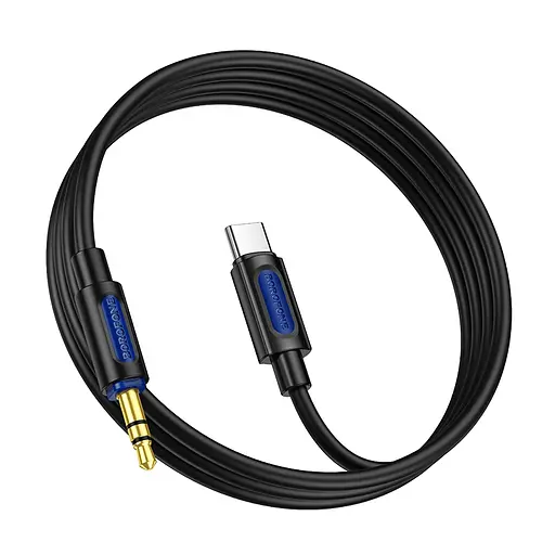 Аудіокабель BOROFONE BL20 True sound silicone digital audio conversion cable Type-C Black - фото 4