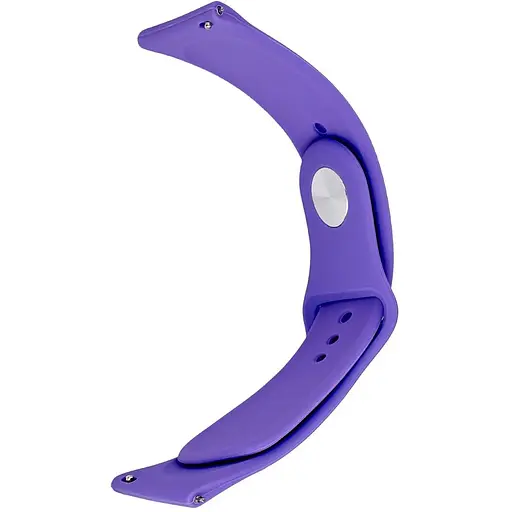 Ремінець Silicone 22 мм Watch Gear S3/ Watch 46 мм/Xiaomi Amazfit Deep Фіолетовий L - фото 1