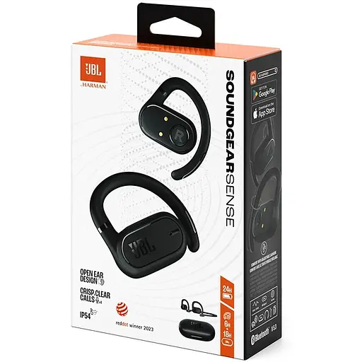 Беспроводные наушники в кейсе JBL Soundgear Sense черные - фото 4
