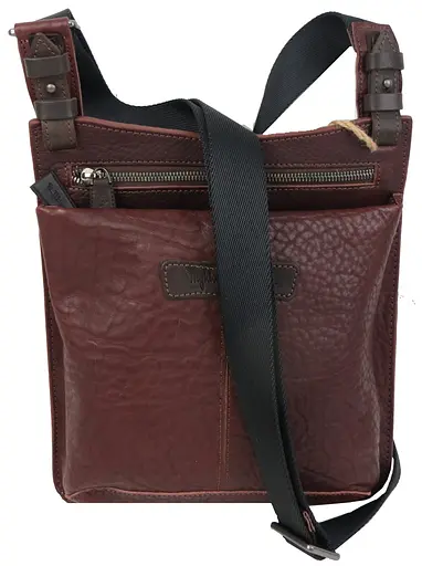 Кожаная мужская сумка Mykhail Ikhtyar 24х26х3 см sum0023013 - фото 2