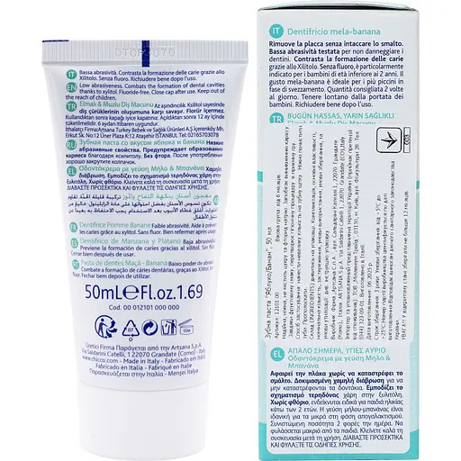 Детская зубная паста Chicco Яблоко-Банан 50 мл (12101.00) - фото 12