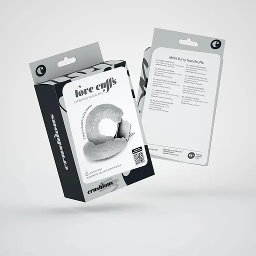 Наручники Crushious Love Cuffs Furry (білий) - фото 5