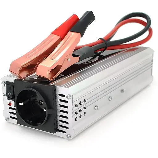 Інвертор напруги Powermaster, 24V/220V, 1000W з модифікованою синусоїдою, 1 Shuko, клеми