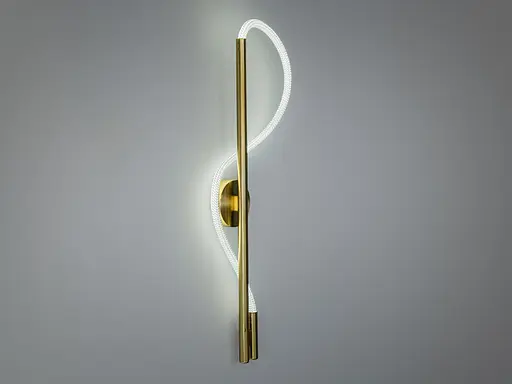 Якісний світлодіодний настінний світильник Мотузка, 14W, бронза - фото 3