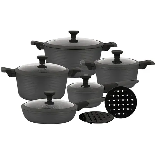 Набор мраморной посуды 12 предметов Edenberg EB-5641