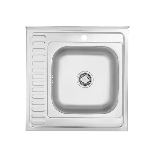 Кухонна мийка Kroner KRP Dekor-6060R (0,6 мм) CV022813, Decor - фото 1