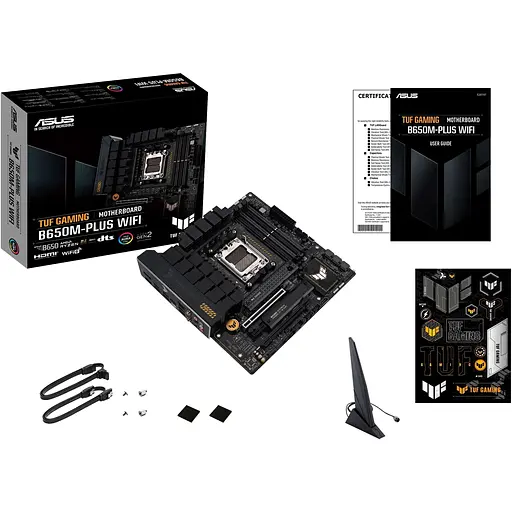 Материнская плата Asus TUF Gaming B650M-E WIFI sAM5 B650 4xDDR5 M.2 HDMI DP Wi-Fi BT mATX - фото 2