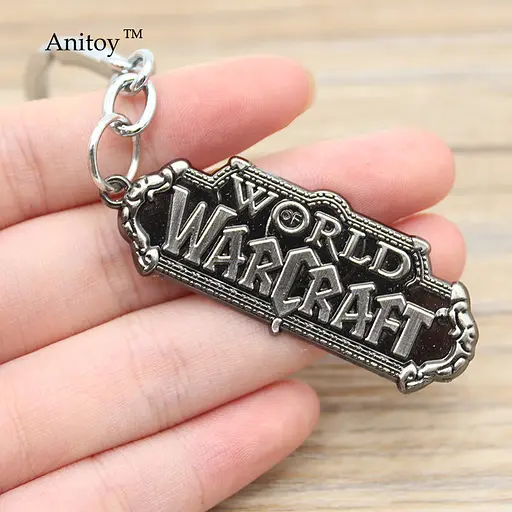 Брелок World of Warcraft Logo Варкрафт серебро.264 - фото 2
